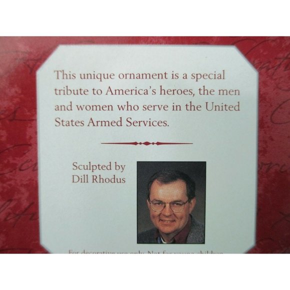 National Armed Services Salute 1998 Hallmark Keepsake Ornament New in Box - Picture 5 of 7